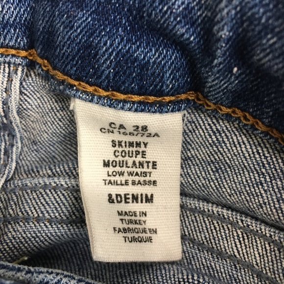 & Denim Skinny Coupe Moulante Jeans - Picture 9 of 10